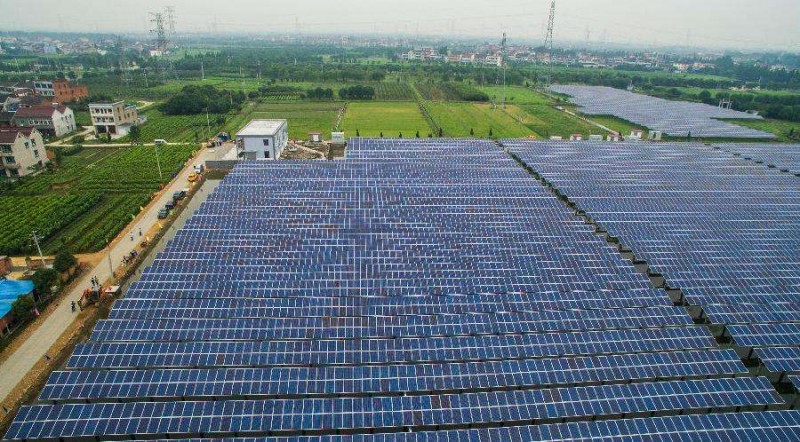 安徽合肥第一個光伏扶貧電站并網發電