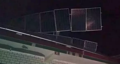 農村光伏電站被暴風雨侵襲毀損失嚴重 反過來看卻是件好事