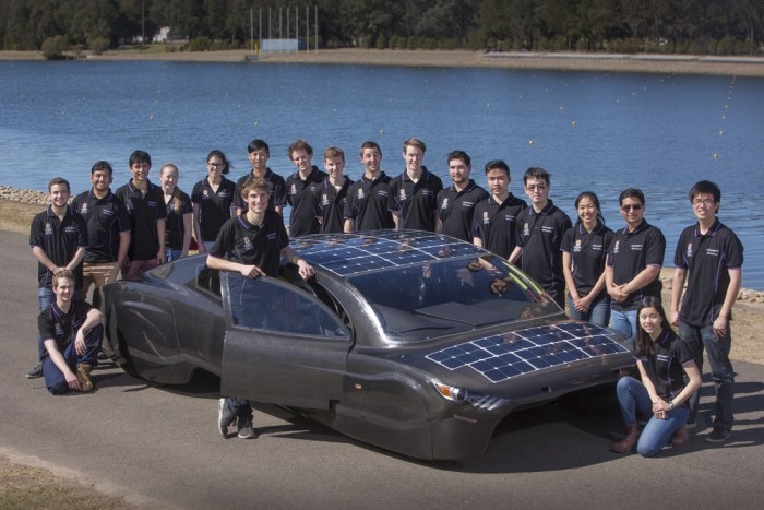 澳大利亞新南威爾士大學太陽能電動車挑戰3000公里賽程