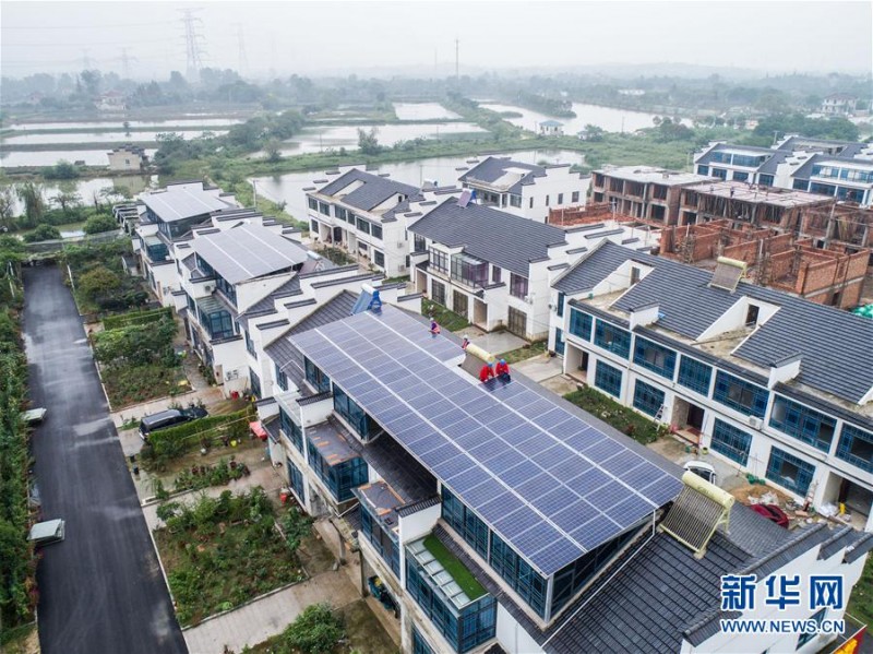 浙江長興：光伏發電示范村500余戶項目陸續并網發電（組圖）