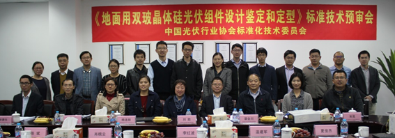 中國光伏行業協會標準《地面用雙玻晶體硅光伏組件設計鑒定和定型》標準技術預審會順利召開