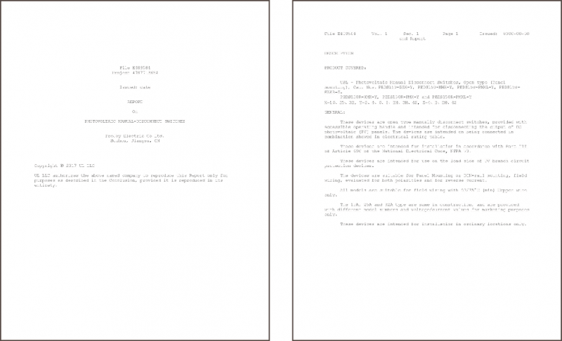 普兆PEDS全型號、多觸點光伏直流開關通過UL508i認證，再創國內UL認證第一