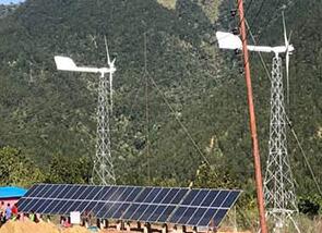 尼泊爾最大風能太陽能混合發電項目正式運營 每天可發電110千瓦時