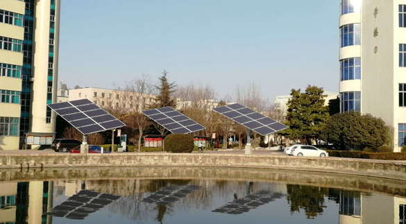 房頂也能"掙錢" 漯河一高校建4200平米光伏發電項目