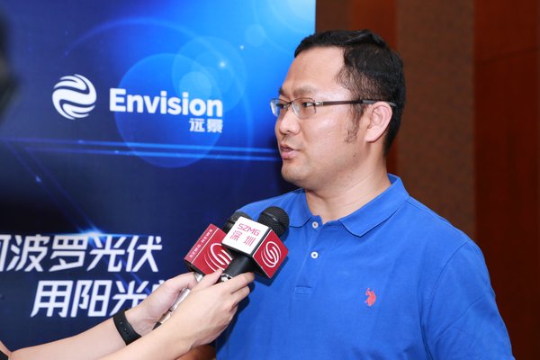 遠景智能副總裁兼阿波羅光伏業務總經理孫捷接受深圳衛視采訪